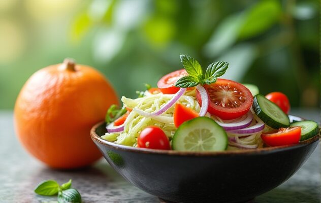 Грейпфрут та овочевий салат