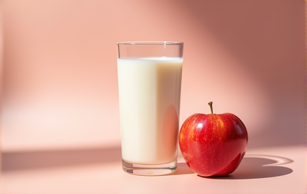 Простокваша і яблуко