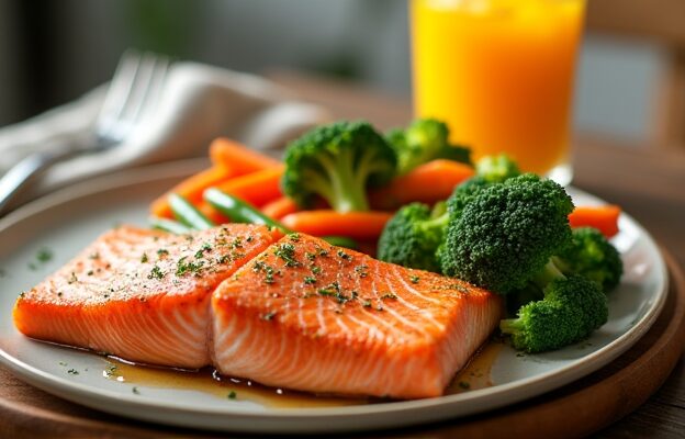 Стейк з червоної риби