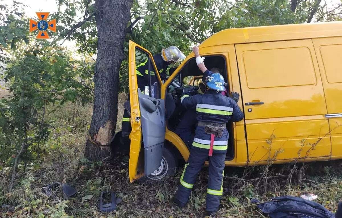 авария микроавтобус