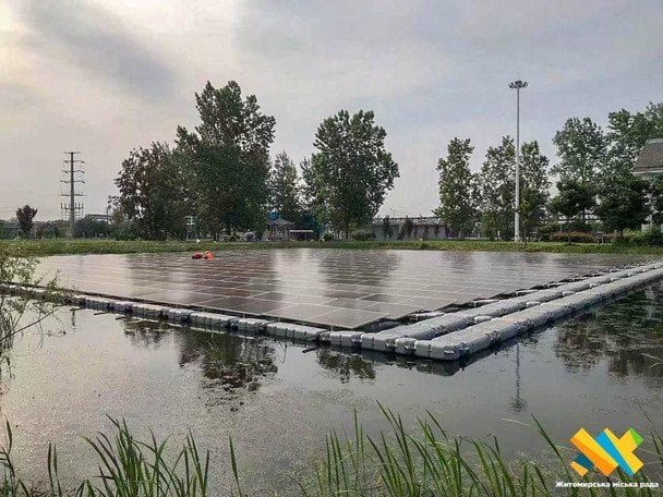Першу в Україні плавучу СЕС збудуть у Житомирі. / © Житомирська міська рада