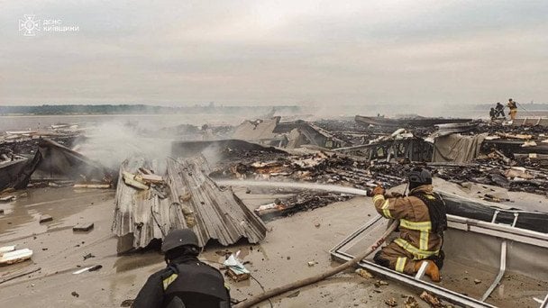 Наслідки атаки ворога на Київщину 31 липня / © ДСНС у Київській області