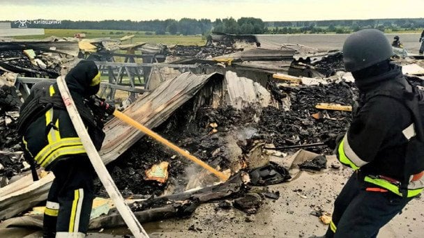 Наслідки атаки ворога на Київщину 31 липня / © ДСНС у Київській області