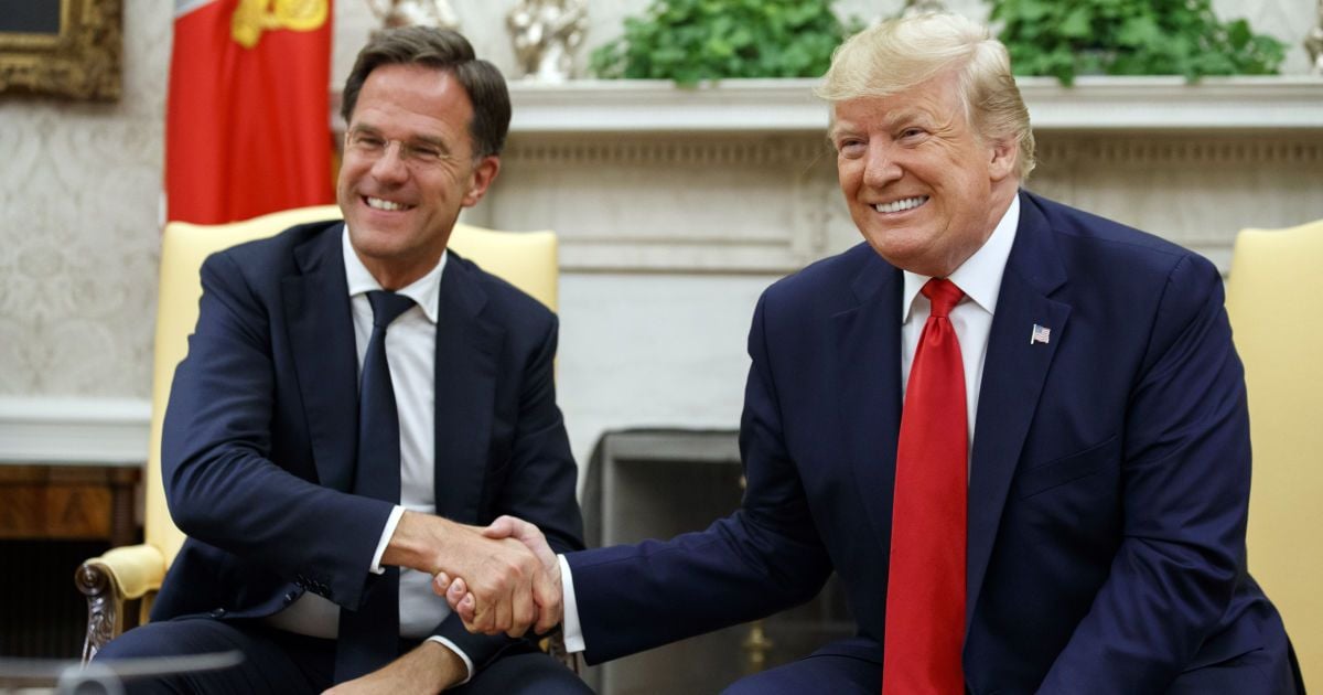 Марк Рютте та Дональд Трамп