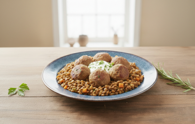 Чечевиця з фрикадельками