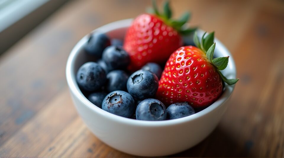 Чорниця і полуниця