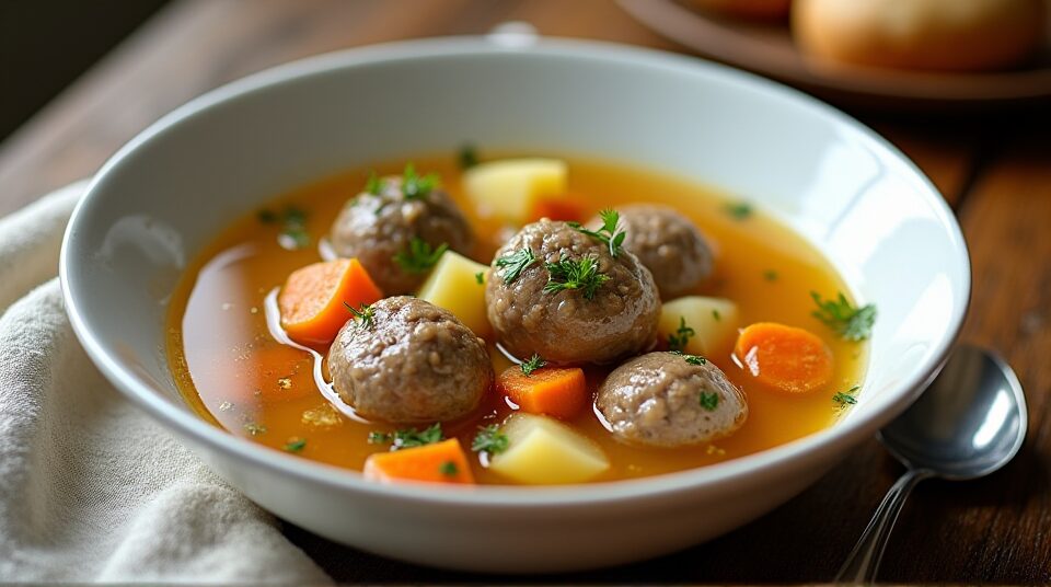 Суп з фрикадельками