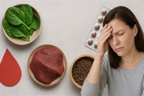 Симптоми дефіциту заліза в організмі та корисні продукти для поповнення